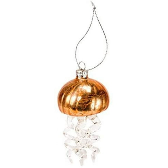 Primitives by Kathy Jellyfish Glass Ornament