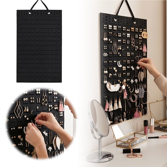 Hanging Jewelry Organizer, Double Sided Wall Mount Storage, Necklace ...