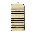 thumbnail image 1 of Laklulu Hanging Jewelry Organizer Storage Roll with Hanger Metal Hooks Double-Sided Jewelry Holder for Earrings, Necklaces, Rings on Closet, Wall, Door, 1 of 5