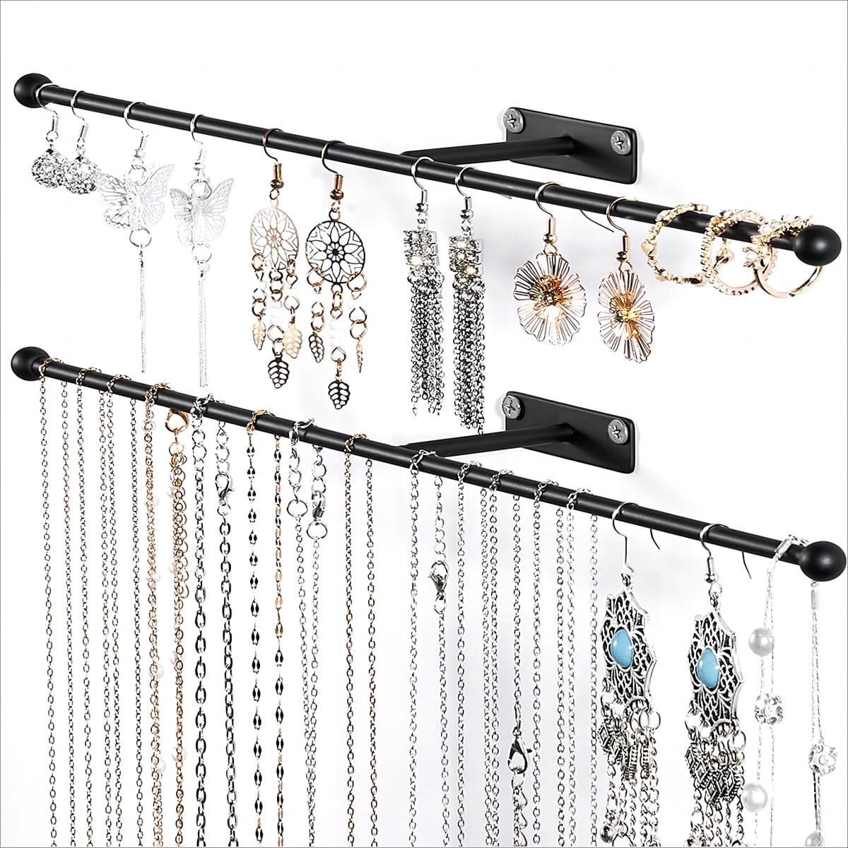 Hanging Jewelry Organizer Wall Mounted Necklace Hanger For Jewelry For hanging-jewelry-organizer-wall-mounted-necklace-hanger-for-jewelry-for