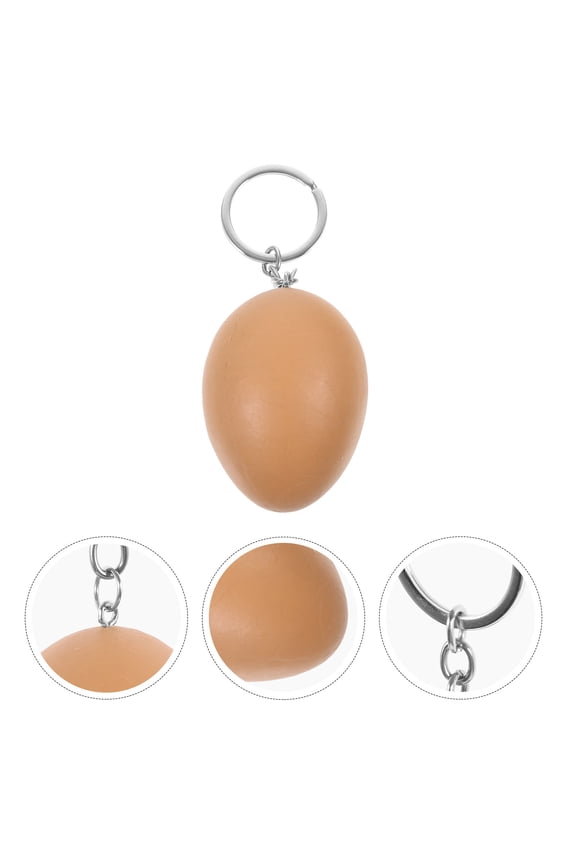 Hanging Keychain Simulation Egg Keychain Bag Pendant Gift 1 Set Bag Pendant Key Chain Supply