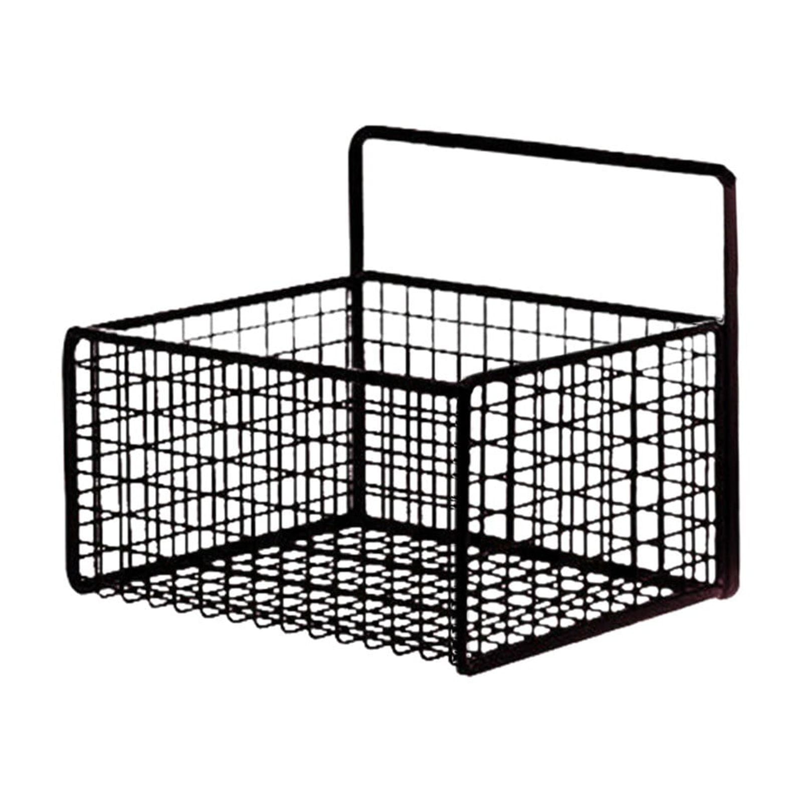 Small Wire Strorage Rack Hanging Kitchen Storage Basket, Sticky Sturdy Small Wire Storage Basket ...