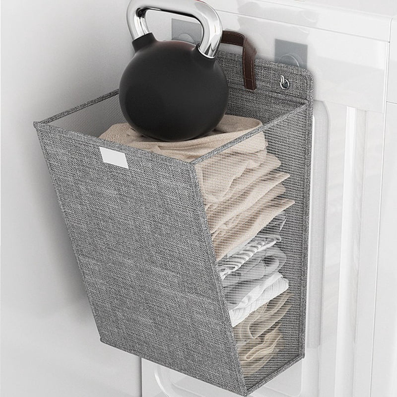 Hanging Laundry Basket Large-Opening Portable Laundry Basket Hanging ...