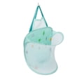 thumbnail image 1 of Hanging Laundry Basket with Hook, Breathable Mesh Hamper for Clothes Towels, Foldable Storage for Bathroom Green 16", 1 of 6