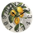 thumbnail image 1 of Hanging Lemons 10 inch Wall Clocks Non Ticking Easy to Read Battery Decorative for Home Bathroom Kitchen Bedroom Living Room, 1 of 8