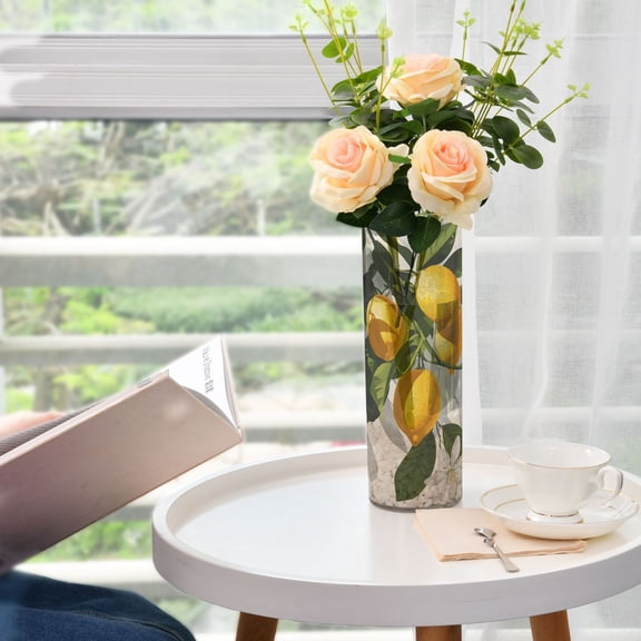 Hanging Lemons Flower Vase Decorative Vases for Flowers Home Decor for Centerpieces Entryway Shelf Living Room