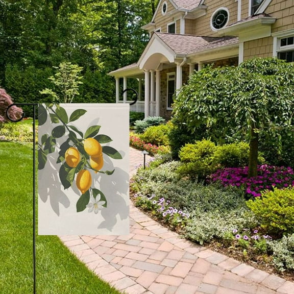 Hanging Lemons Garden Flag Double Sided 12 x 18 Inch Outside Yard Decoration Outdoor Flag