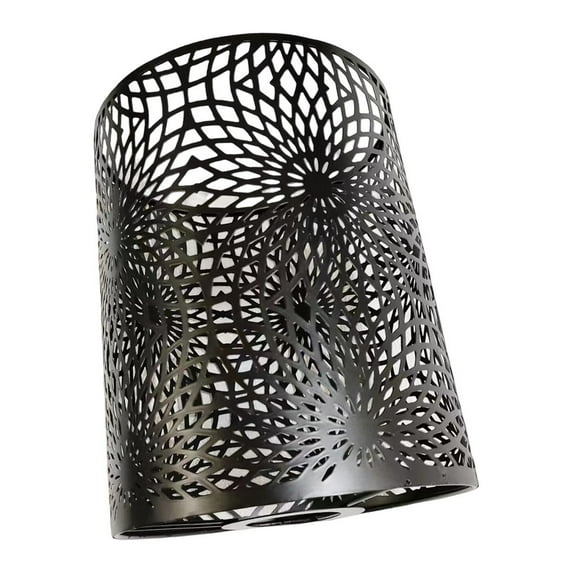 Hanging Light Fixture Cover Drum Lampshade, Floor Lamp Cover Vintage Style Ceiling Light Shade Cover for Dining Room, Living Room, Kitchen 15cmx19cm