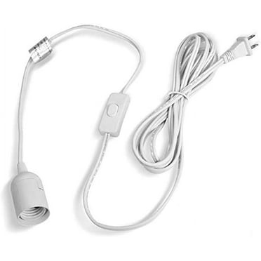 Hanging Lights with Plug in Cord, 9.84FT Pendant Lighting with ON/Off Switch, String Light Socket Fit for E26/E27 Bulb (Not Included)