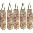 thumbnail image 1 of Hanging Mesh Bags Storage Potatoes Onion Garlic Net Bags Long and Large Net Produce Bags Fruit Veggies Green Pepper or Garbage Bag, 1 of 7