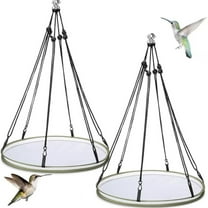 Hanging Metal Bird Feeder Tray for Garden - Decorative Outdoor Seed Dispenser, Squirrel-Proof Design
