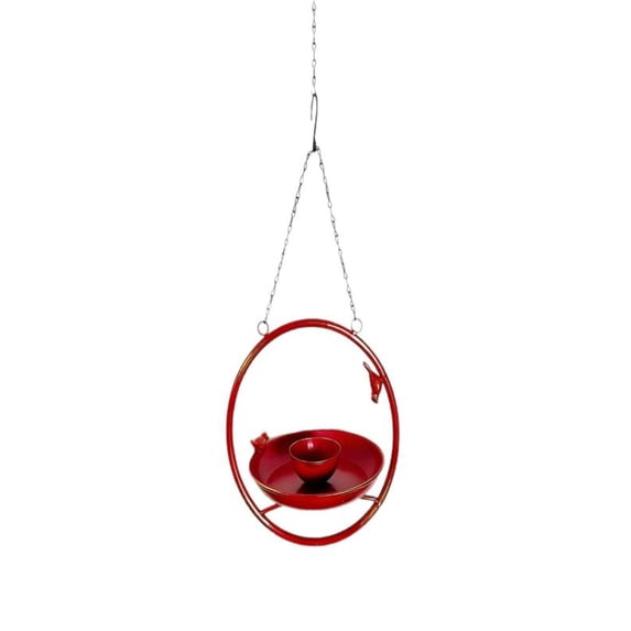 Hanging Metal Bird Feeder for Garden Outdoor, Stable Bird Feeding Station, Weather Resistant Wild Bird Tray