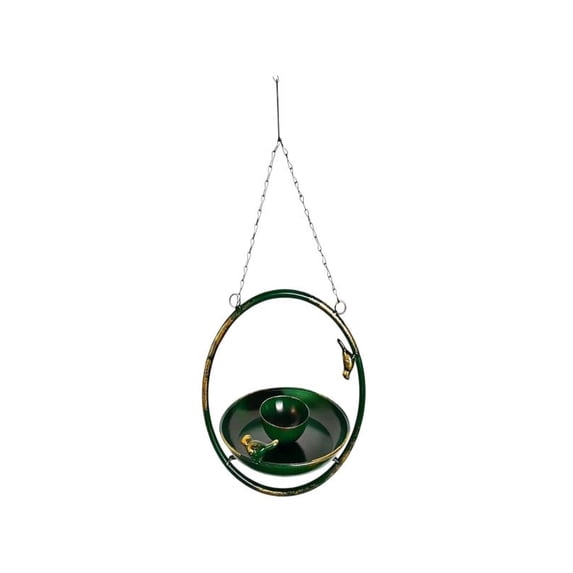 Hanging Metal Bird Feeder for Garden Outdoor, Stable Bird Feeding Station, Weather Resistant Wild Bird Tray
