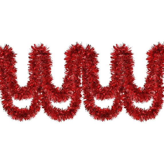 Hanging Metallic Tinsel Garland Sparkly Foil Twist Streamer for Christmas Halloween Party Decor Indoor and Outdoor,Festive Ornaments for Parade Floats New Year Wedding Party Supplies