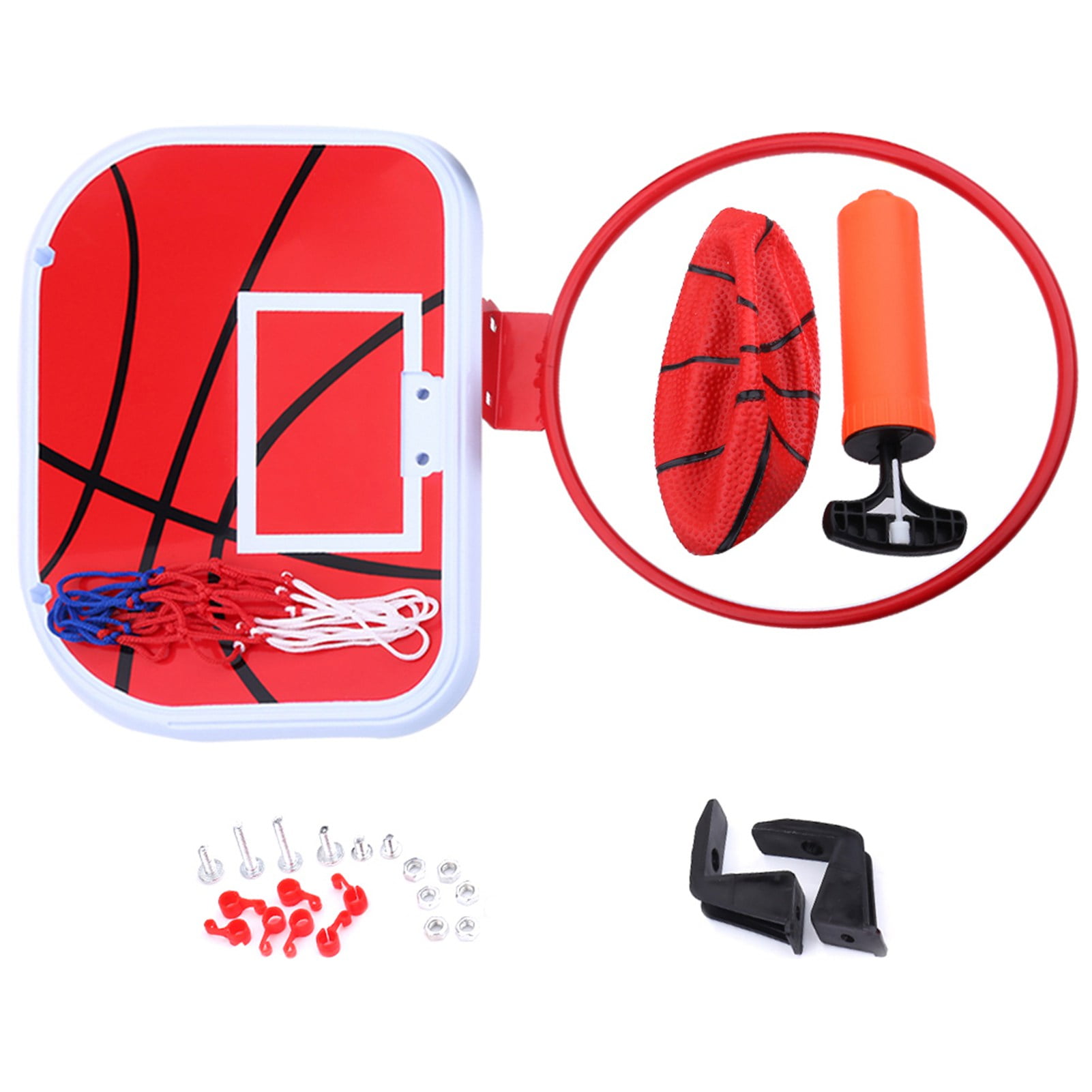 Hanging Mini Basketball Netball Hoop For Indoor Outdoor Kids Game Toy With Air Pump