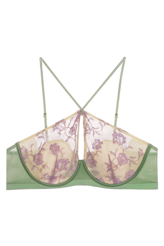 Hanging Neck Bra For Women Thin Big Sexy Beautiful Back Girl's Wrapped Bunny Ear Cup Bra