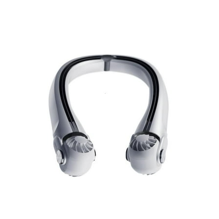 Hanging Neck Fan Portable Cooler Fan USB Leafless 360° Neckband Fan Wrap-around Air Outlets 2400Mah Rechargeable Fan