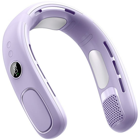Hanging Necks Air Conditioner Miniature Rechargeable Digital Display Bladeless Electric Fan Wearable Cooling Device