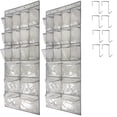 thumbnail image 1 of Hanging Organizer A-Grey&Clear 2 Pack Extra Large Over Door Shoe Storage, 1 of 6