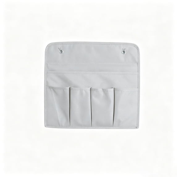 Hanging Organizer Bags,Wall & Door Storage Bags with Large Compartment & 4 Pockets,Portable Zipper Storage Organizer for Kitchen,Entrance,Closet,13.77x12.59 Inch,Gray