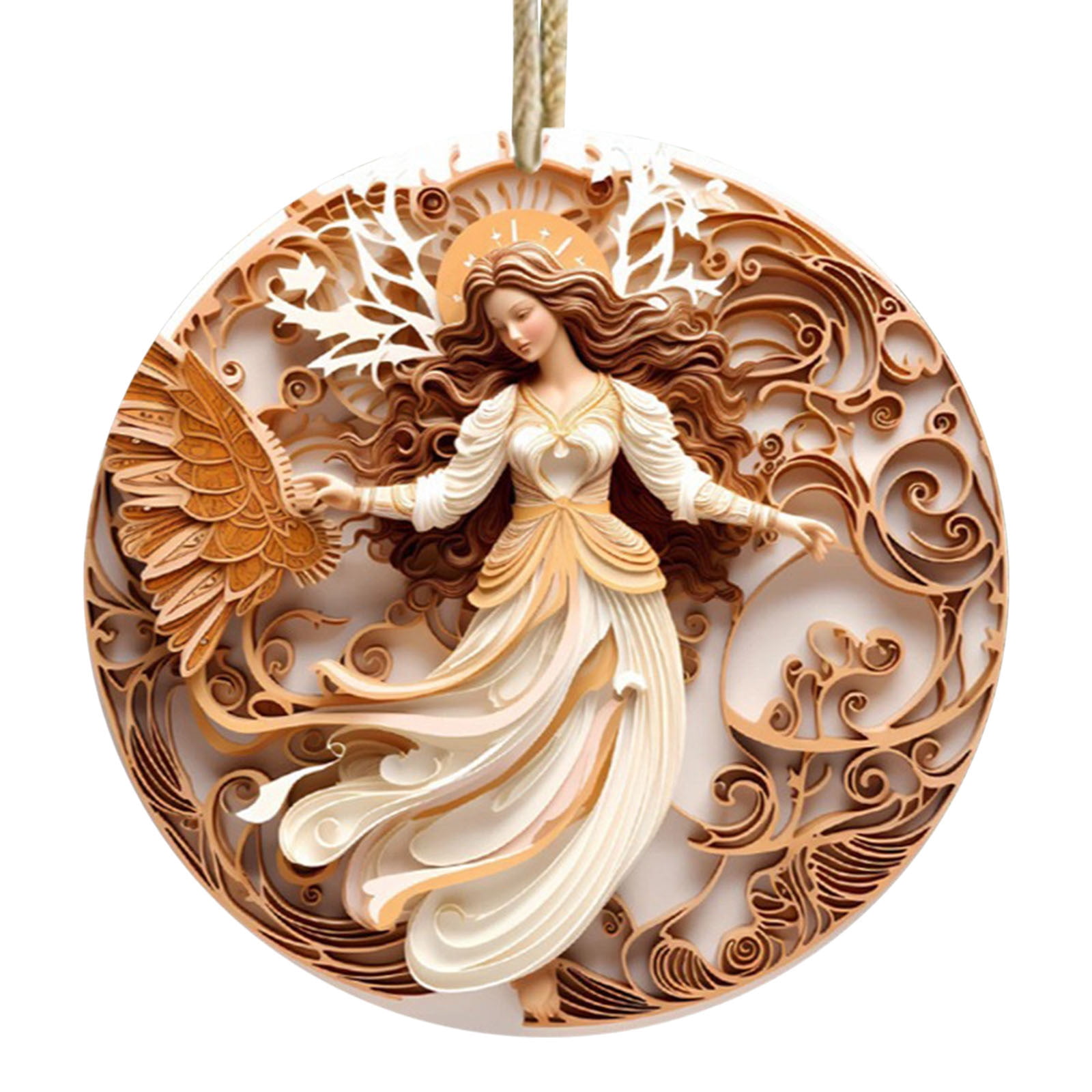 Hanging Ornaments, Angel Christmas Pendant Acrylic Christmas Tree