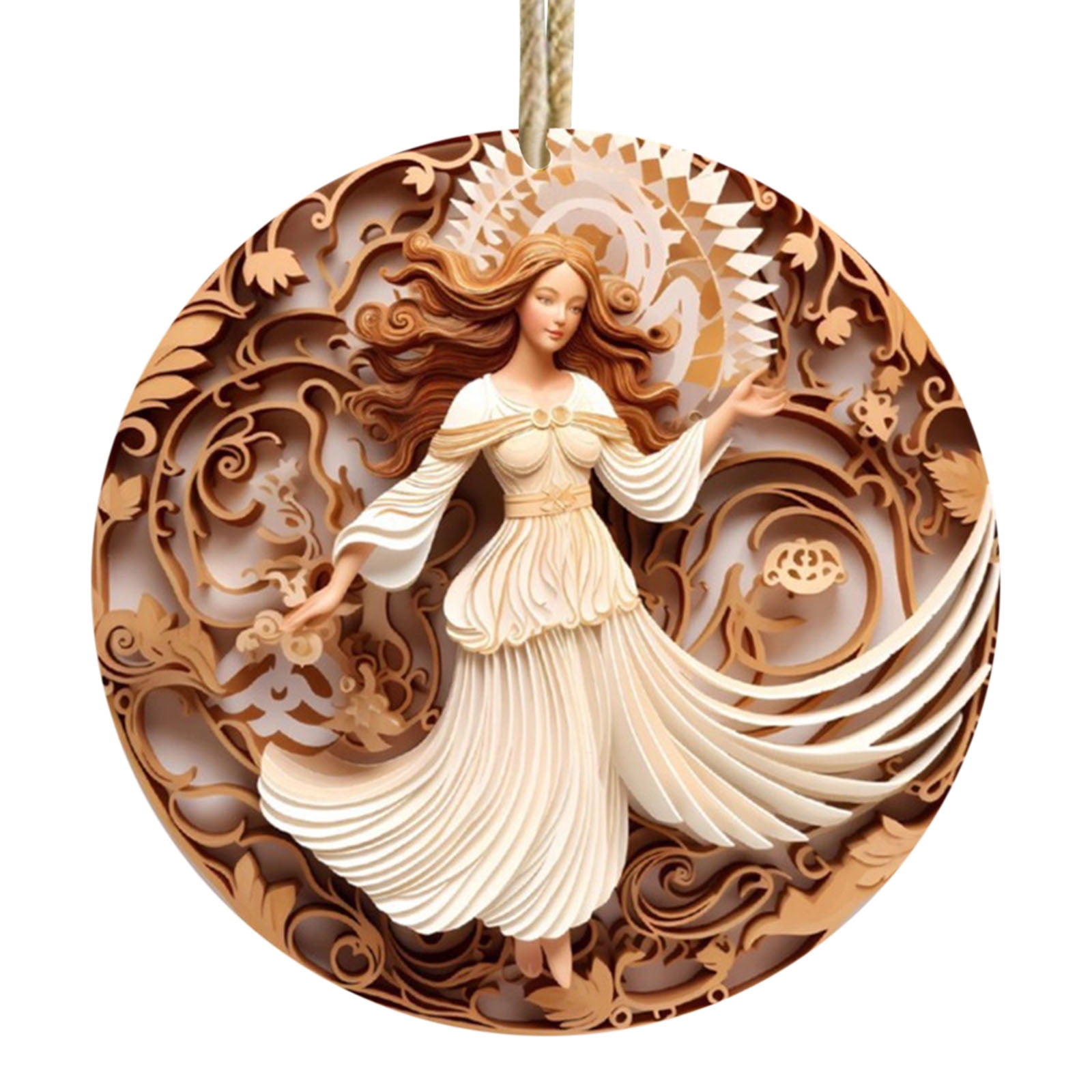 Hanging Ornaments, Angel Christmas Pendant Acrylic Christmas Tree