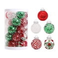thumbnail image 1 of Hanging Ornaments Glitter Christmas Tree Transparent Balls Reusable For Home Navidad Gold Silver Xmas Party, 1 of 10