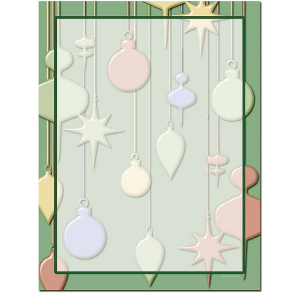 Hanging Ornaments Letterhead Laser & Inkjet Printer Paper, 100 Sheet Pack