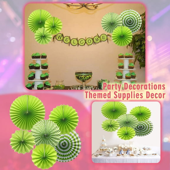 Hanging Paper Fans Party Set Silver Round Pattern Paper Garlands Decoration For Birthday Shower Graduation Retirement Set Of 6, Graduation Paper Fan Case