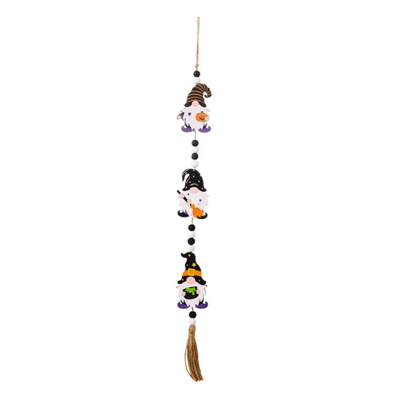 Hanging Pendant Decorations With Ghosts Witches Pumpkins Bats Gnomes, High-Quality Wooden For Home Party Wall Balcony Tree Decoration, Create Spooky Atmosphere 1 Piece