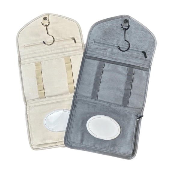 Hanging Period Travel Storage Bag Set, Discreet Personal Care Organizer Pouch With Hanging Loop, Compact Storage for Travel Hotel Bathroom Luggage Backpack Emergency Organization