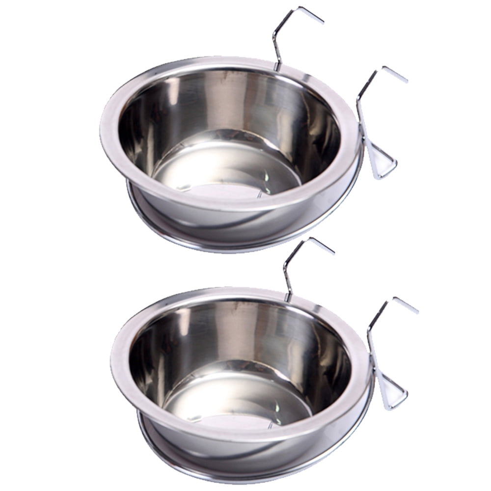 Hanging Pet Bowl Dog Crate Bowl 2 Pack Stainless Steel Food Water Bowls for Dogs Cats in Crate