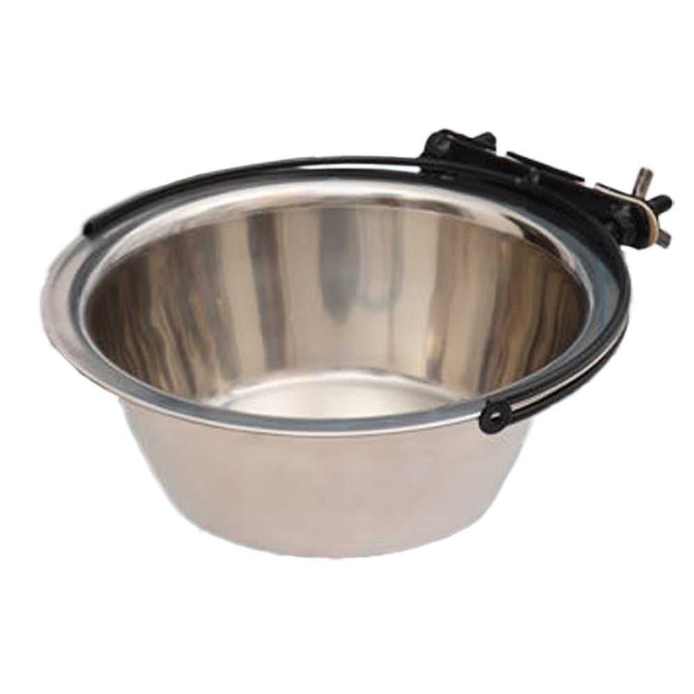 Hanging Pet Bowl Dog Crate Bowl with Holder Stainless Steel Dog Bowls
