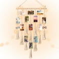 thumbnail image 1 of Hanging Photo Display,Picture Holder with LED String Light Decor,Wall Collage Picture Frames with 20 Clips for Dorm Bedroom Living Room,Topboutique Hanger Accessories,Beige, 1 of 8