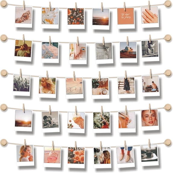 Hanging Photo Display Room Wall Decor - Sculptural Picture Frames ...