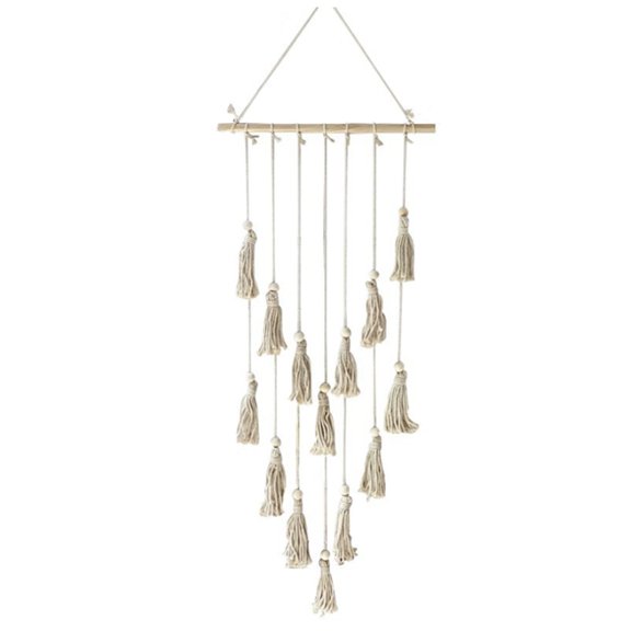 Hanging Photo Display Wall Decor, Wall Hanging Boho Room Bedroom Decor, Photo Frame Collage Board with Lamp Clip