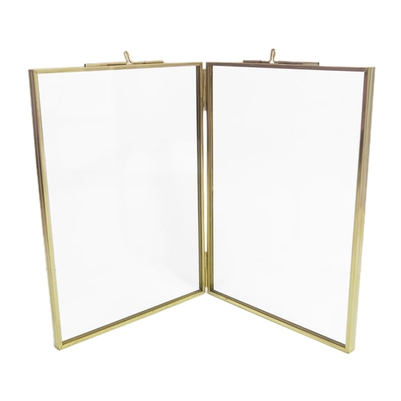 Hanging Photo for Wall, Double Glass Picture s Decor , Dried Flower, Artwork, Gallery Photo with Chain ,