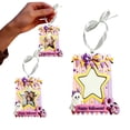 thumbnail image 1 of Hanging Picture Frames with Ghost Pumpkin Donut Details, Wooden Photo Ornament with Ribbon, Party Themed Photo Holder for Indoor Wall Decor & Holiday Family Memory Souvenir 1Pcs, 1 of 6
