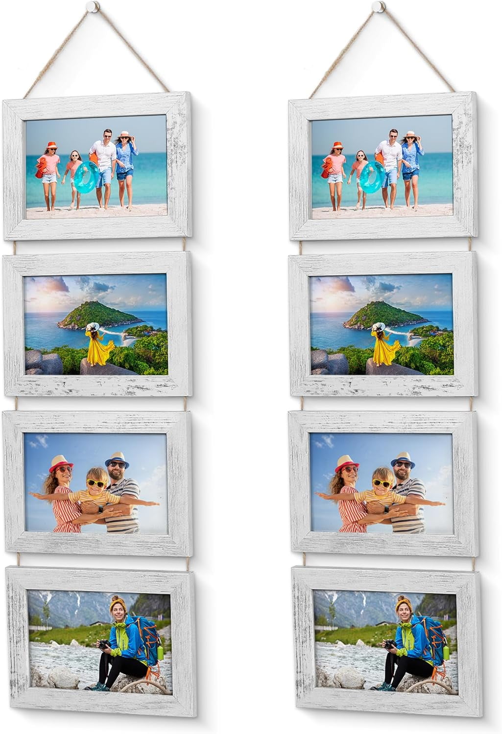 Hanging Picture Frames, Hanging Frames, Picture Collage Wall Decor, 4x6 ...