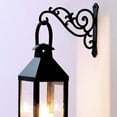 thumbnail image 1 of Hanging Plant Bracket 6-Inch,Wall Hook Hanging Plant Brackets,Black Iron Plants Indoor/Outdoor Planter Hangers Hooks,for Hanging Lanterns,Bird Feeders,Wind Chimes,Planters, 6.2x5.5", 1 of 7