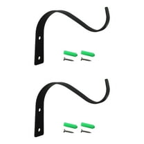 Hanging Plant Bracket, Heavy Duty Metal Wall Hooks, Decorative Plant Hangers for Outdoor Hanging Bird Feeders, Wind Chimes, Plant Baskets, 2 Pcs, 4.5x3.54"