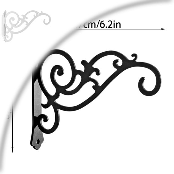 Hanging Bracket Wall Hook Hanging Brackets 6.2-Inch Iron Indoor/Outdoor Planter Hangers Hook for Hanging Lanterns, Bird Feeders, Wind Chimes