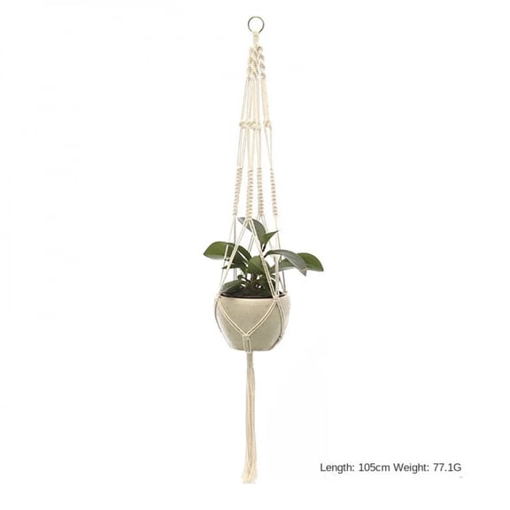Hanging Plant Handmade Macrame Plant Hanger Flower Pot Planter Hanger Wall Decor Courtyard Garden Hanging Planter Hanging Basket