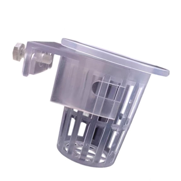 Hanging Plant Holder for Aquarium, Adjustable Water Plant Cup Easy to Install Fish Tanks Decors Plant Support
