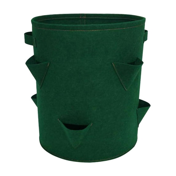 Hanging Planter Bag, Strawberry Planter, Plastic Hanging Strawberry Planting Containers Strawberry Grow Bags Foldable Durable Growing Bags Grow Planter for Growing Vegetables Flowers Herb Plant