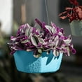 thumbnail image 1 of Hanging Planter, Czzoypi Modern Wall Ceiling Planter, Plastic Indoor Planters with Adjustable Ropes for Home Decor, Sky Blue, 1 of 7
