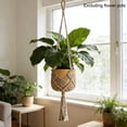 thumbnail image 1 of Hanging Planter with Patterns, Macrame Plant Hangers Multipurpose Woven Cotton Rope Plant HangerMacrame , Crochet Boho Plant Hanger Holder for Flower Pots and Home Organization, 1 of 8