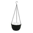 thumbnail image 1 of Hanging Planters, Self Watering Hanging Plant Pots, Plastic Flower Pot Containers, Indoor Outdoor Garden Planters, Black Hanging Basket Planter, Metal Chain Drainage Tray Planter for Hanging Plants, 1 of 4
