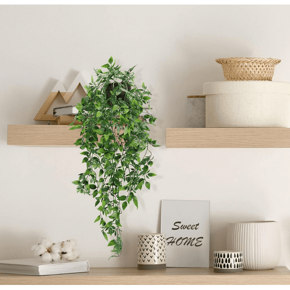 Hanging Plants Mandala Eucalyptus Leaves Indoor Wall Decoration Flowers Fake Pottery Simulation Flowers