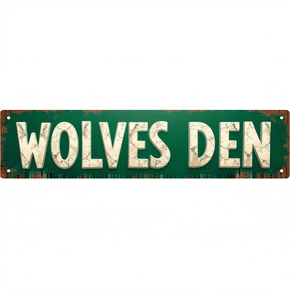Distressed Signals wolves den houts - Walmart Business